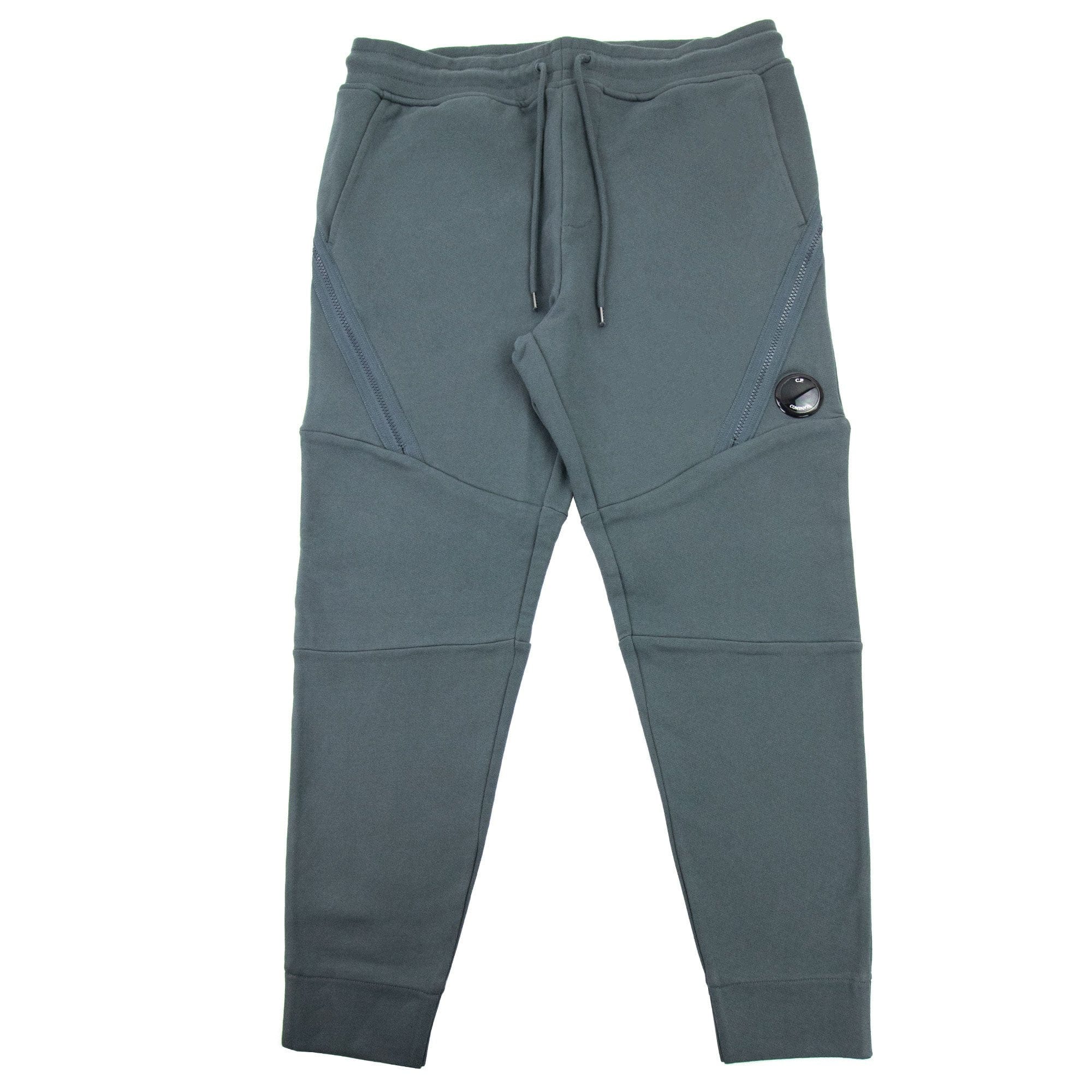 Cp Company Diagonal Raised Fleece Tapered Sweatpants Dark Shadow Grey 978