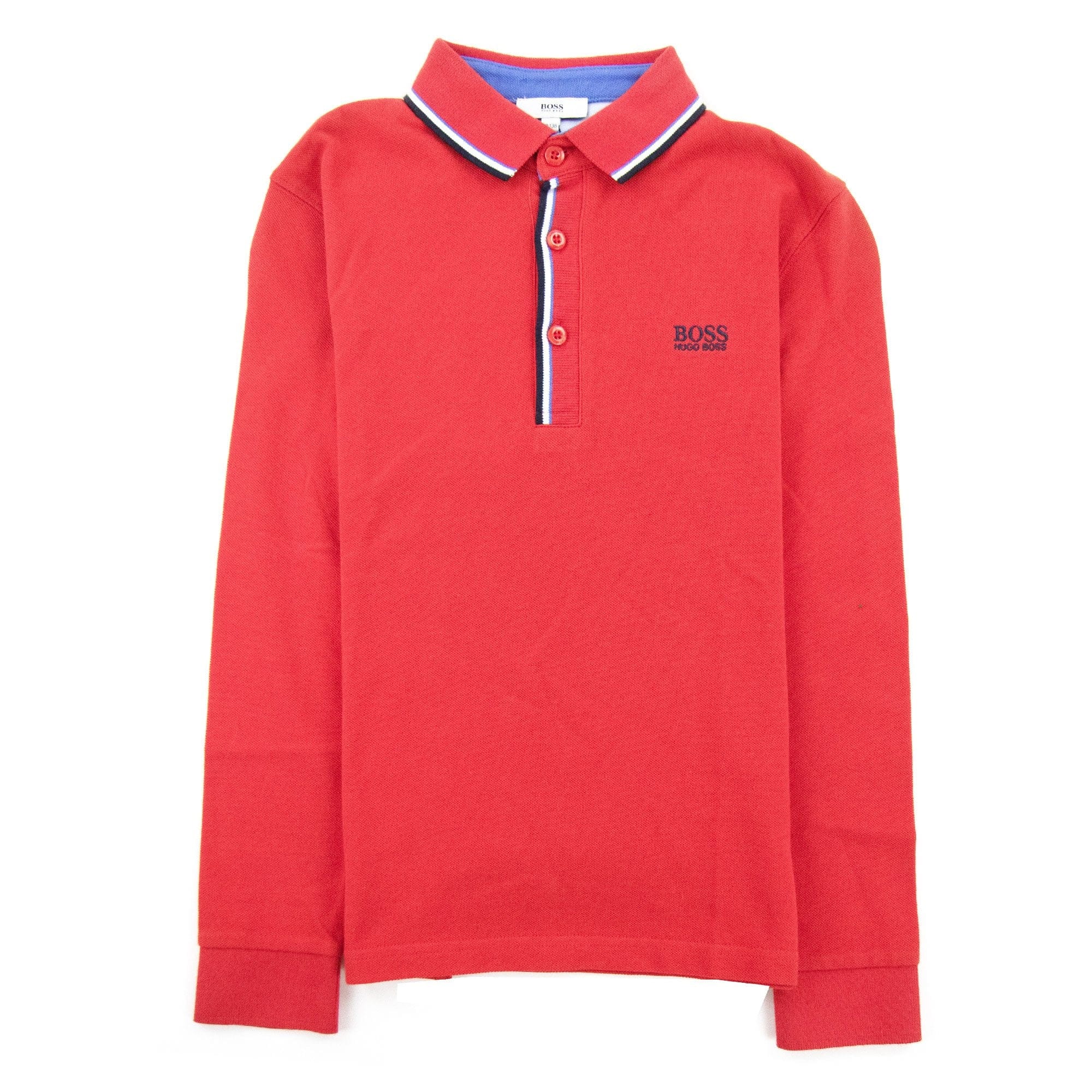 Hugo Boss Kids Twin Tipped L/s Polo Red