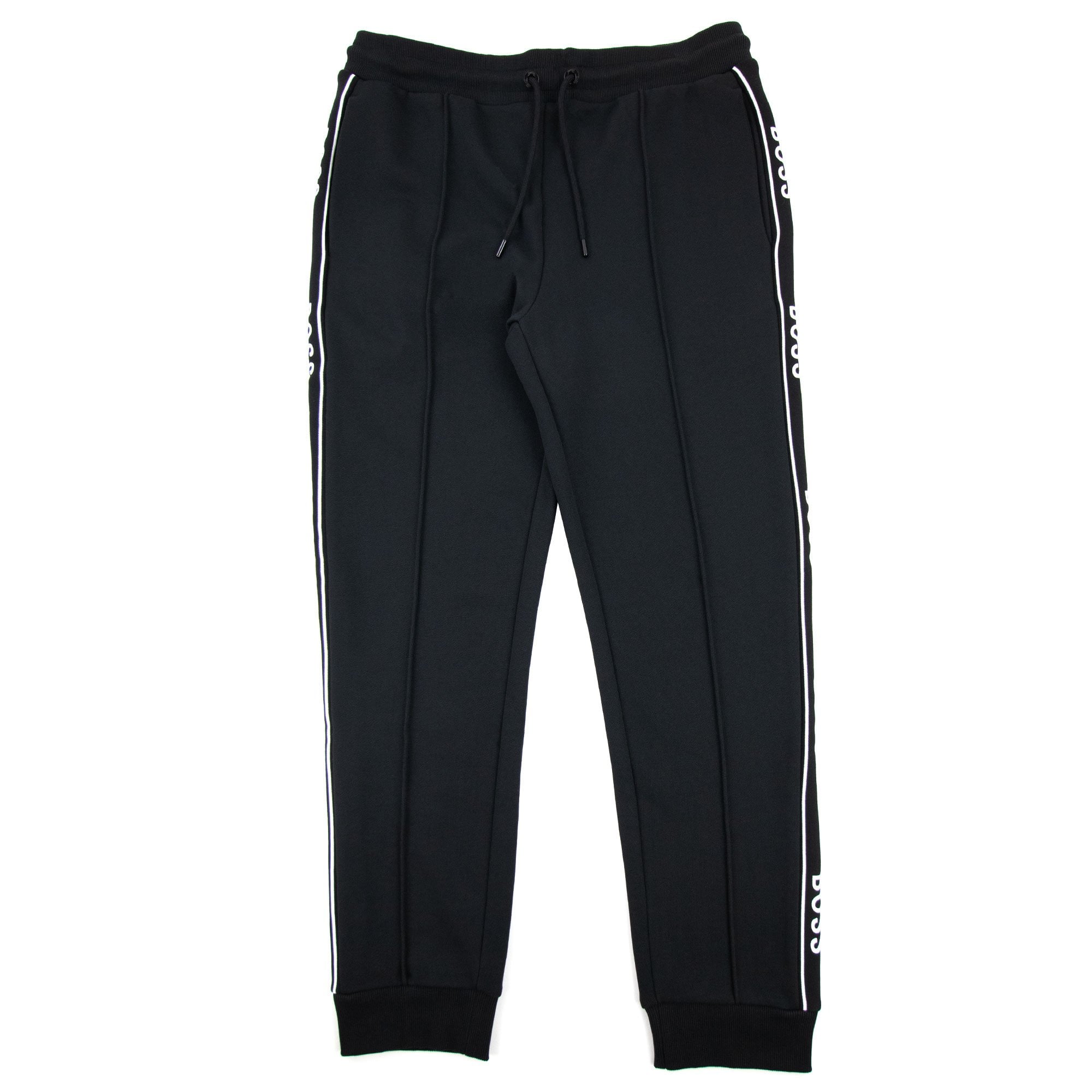 Hugo Boss Lamont Tape Logo Tracksuit Pants Black 001