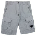 Cp Company Bermuda Cargo Stretch Sateen Shorts Griffin Grey 937