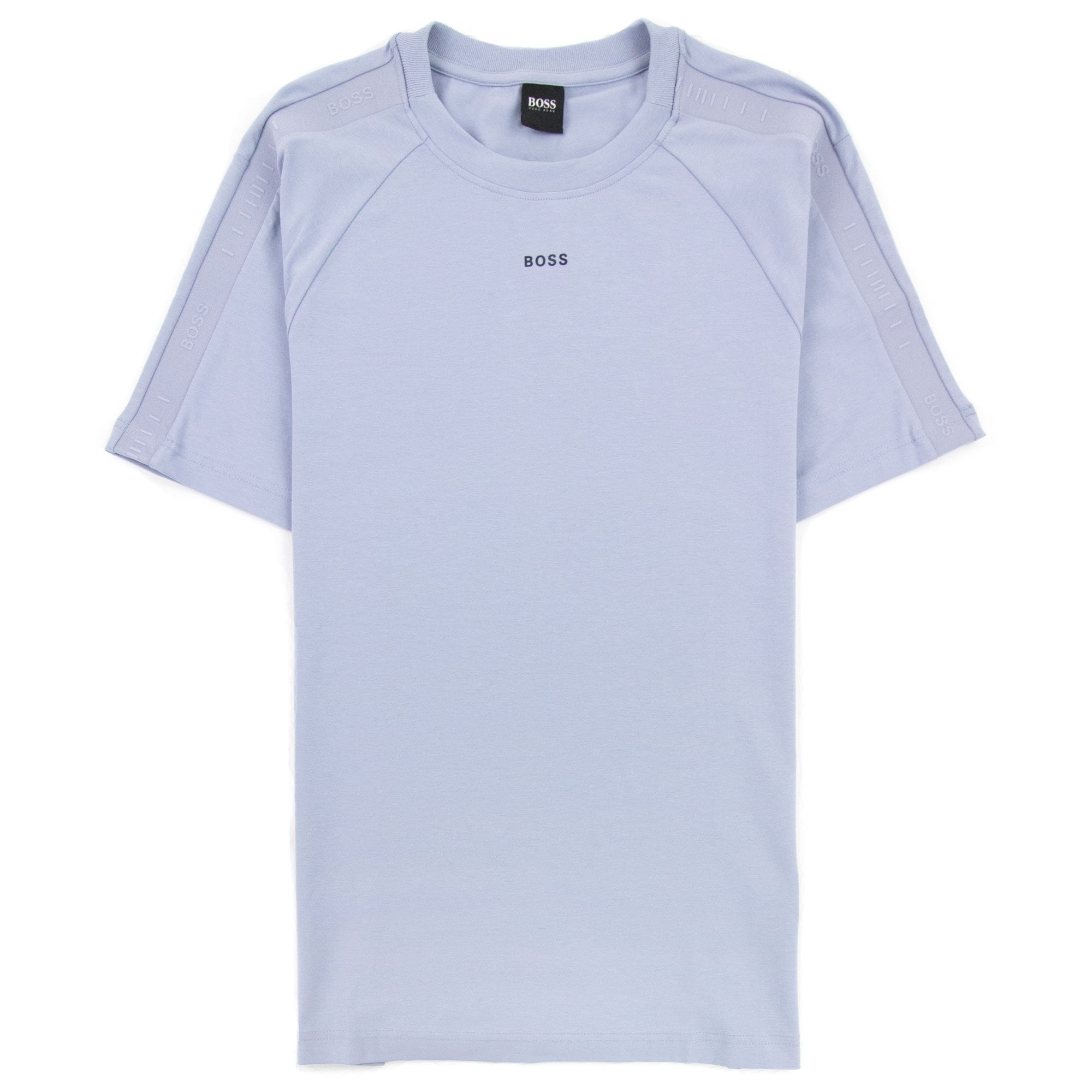 Hugo Boss Tee Tape Logo T Shirt Light Blue 481