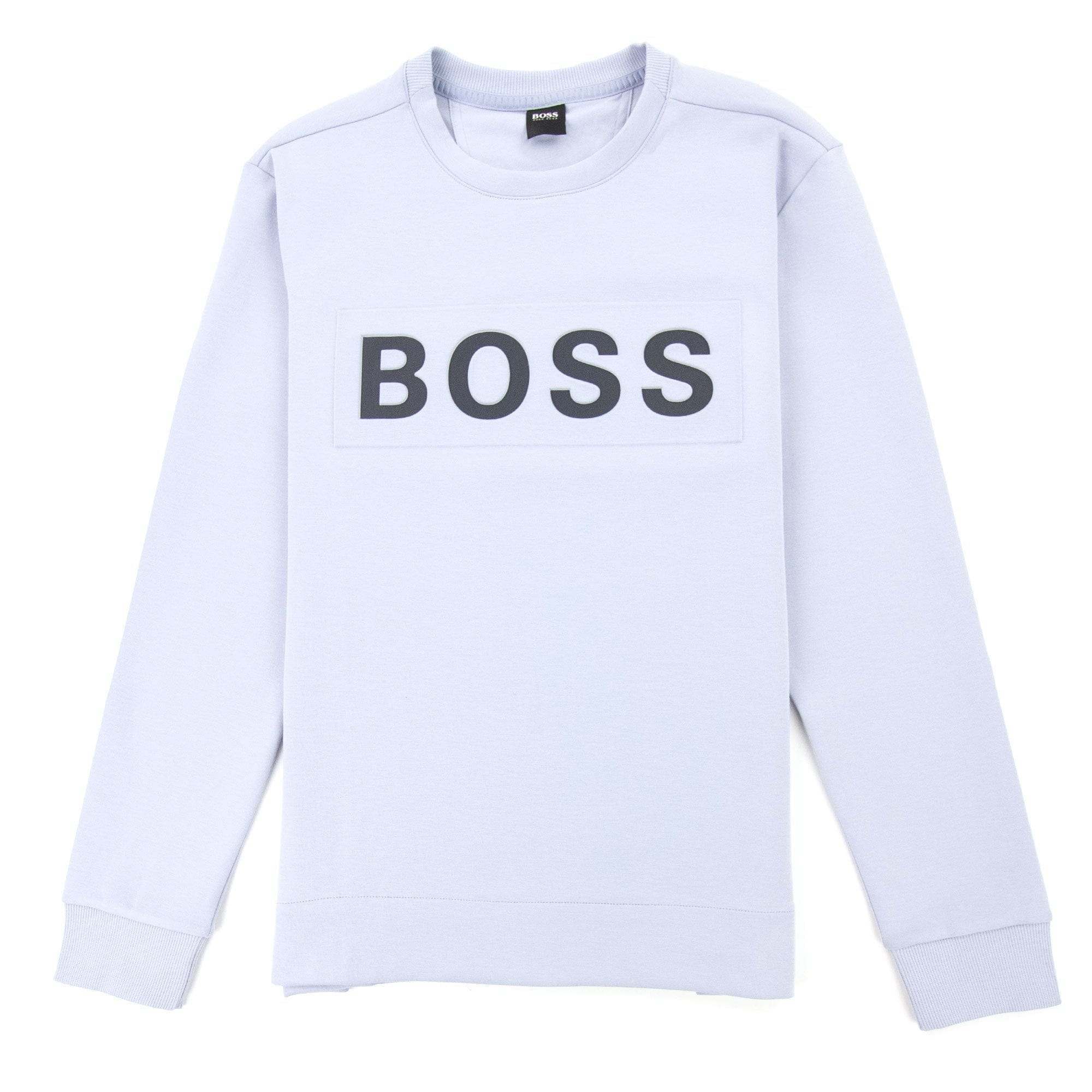 Hugo Boss Salbo 1 Printed Logo Sweatshirt Light Blue 481
