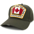 Dsquared2 Canadian Flag Baseball Cap Military Green
