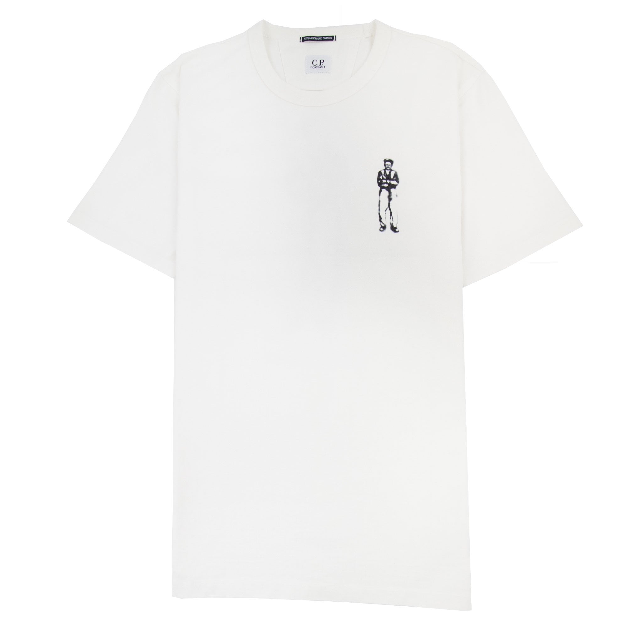 Cp Company 30/2 Mercerized Jersey Sailor T Shirt White 103