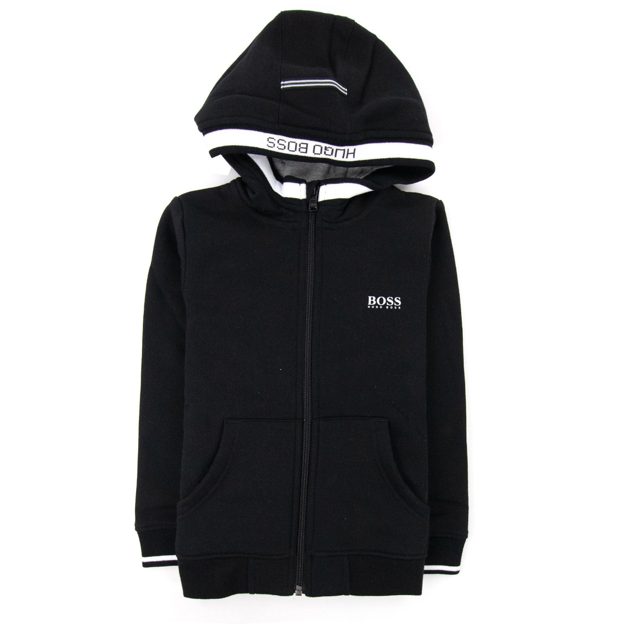 Hugo Boss Junior Fleece Hoody Black
