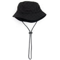 Emporio Armani All-over Eagle Jacquard Cloche Hat With Strap Black