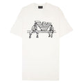 Emporio Armani Jersey T-shirt With Sketch Embroidery And Logo White