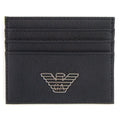 Emporio Armani Card Holder With Eagle Plaque Black