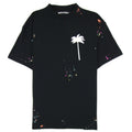 Palm Angels Pxp Painted Classic T Shirt Black/white