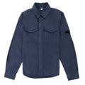 Cp Company Sh079a Emerized Gabardine Utility Shirt Navy 888