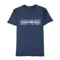 Emporio Armani Felt Logo Crew T-shirt Navy