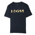 Hugo Boss Tee 1 Colour Block Logo T Shirt Dark Navy 402