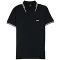 Hugo Boss Pual Curved Logo Slim Fit Polo Black 001