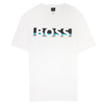 Hugo Boss Tee 1 Colour Block Logo T Shirt White 100