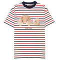Palm Angels Pa Bear Stripe Classic Tee Red/white