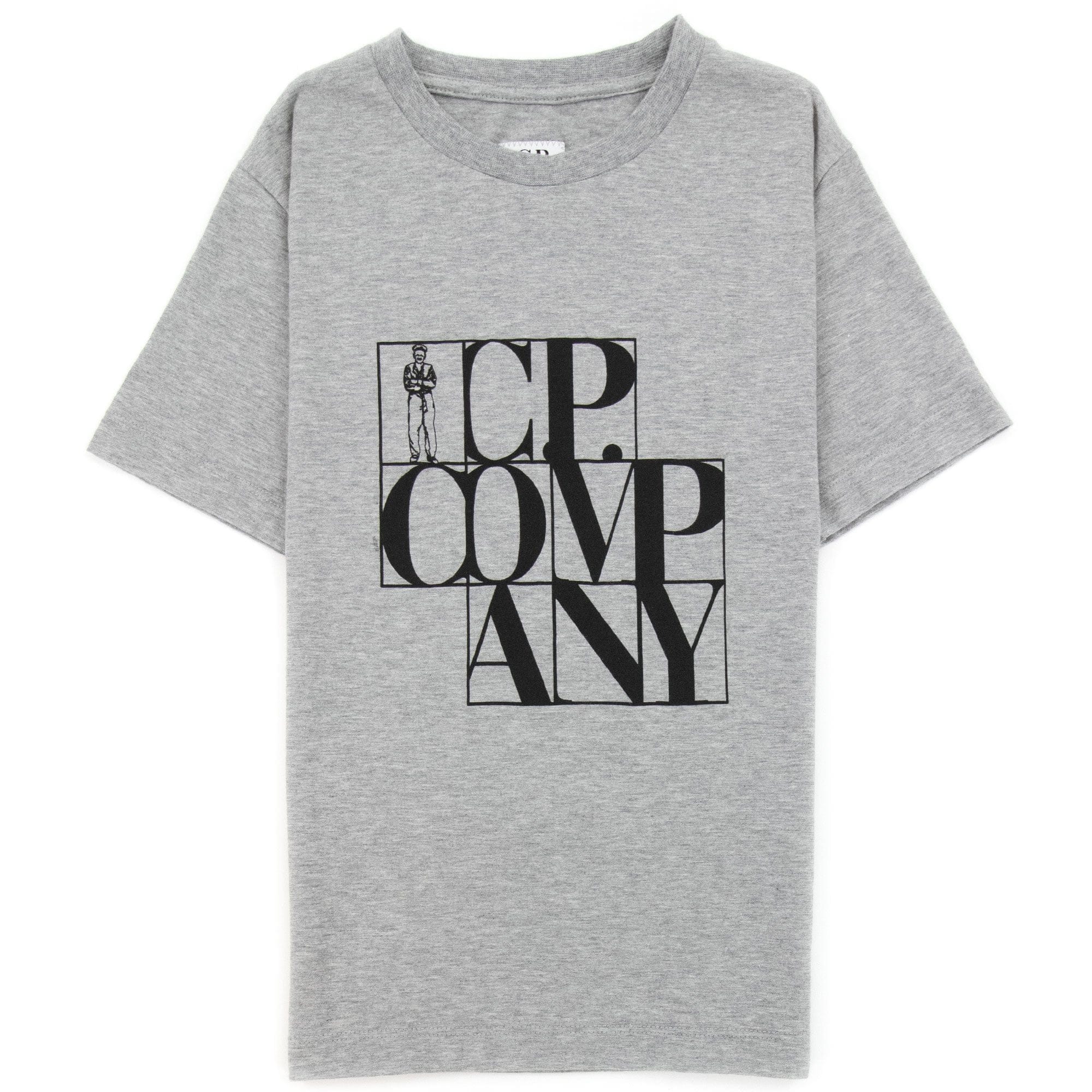 Cp Company Undersixteen Cp Block T-shirt Grey