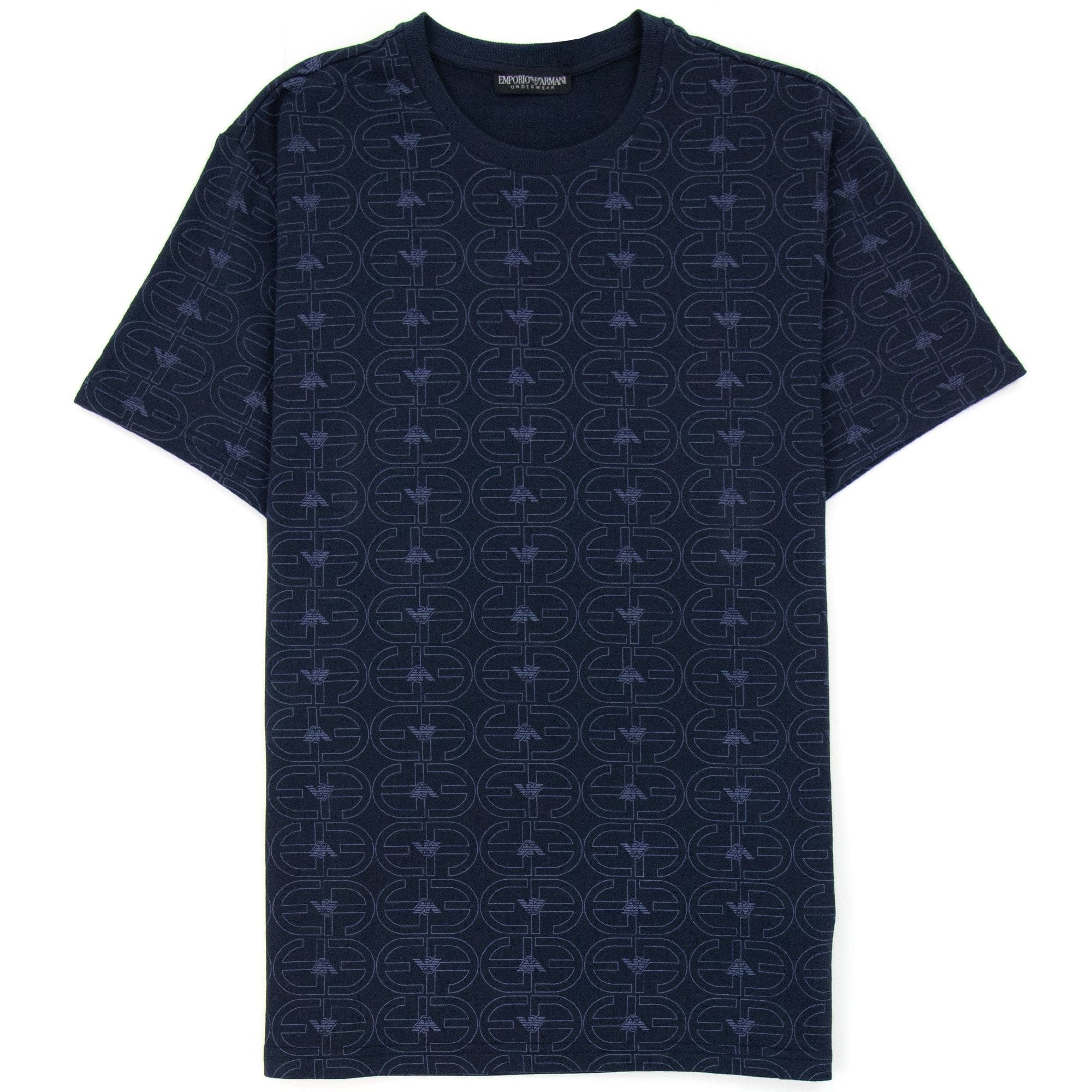 Emporio Armani Logo Loungewear T Shirt Navy