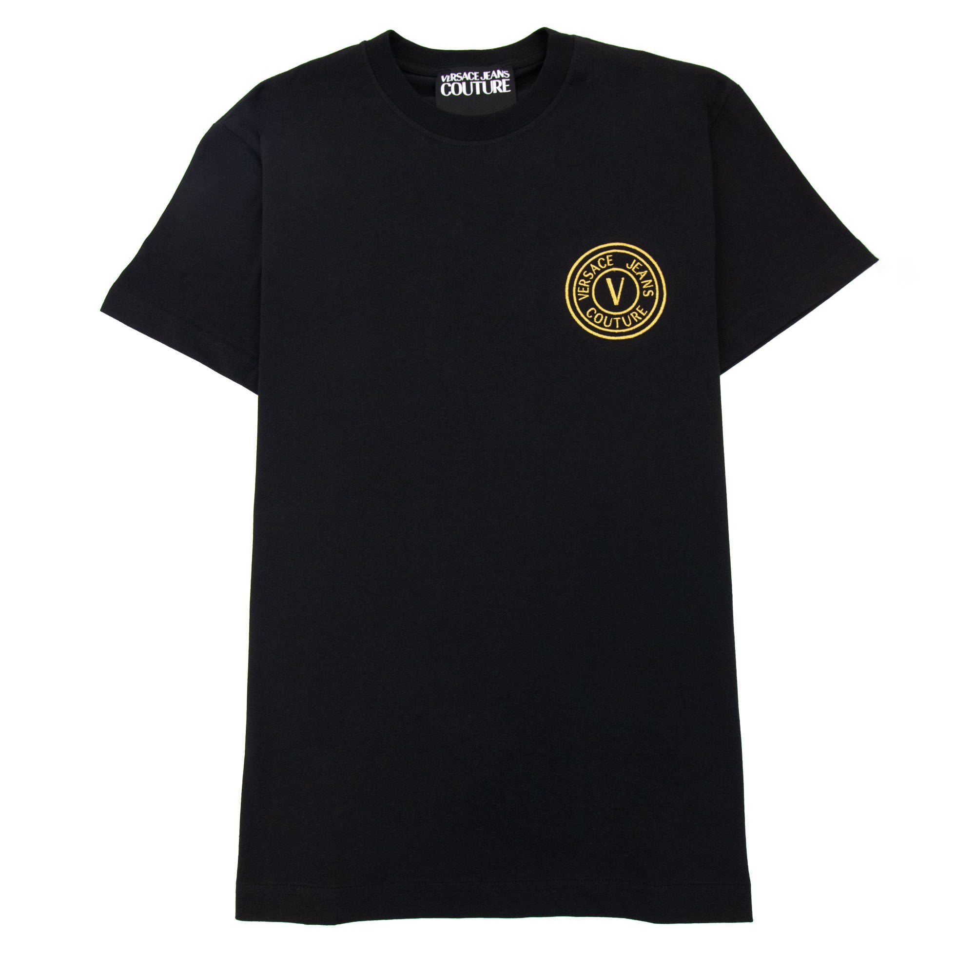 Versace Jeans Couture V Emblem T Shirt Black/gold