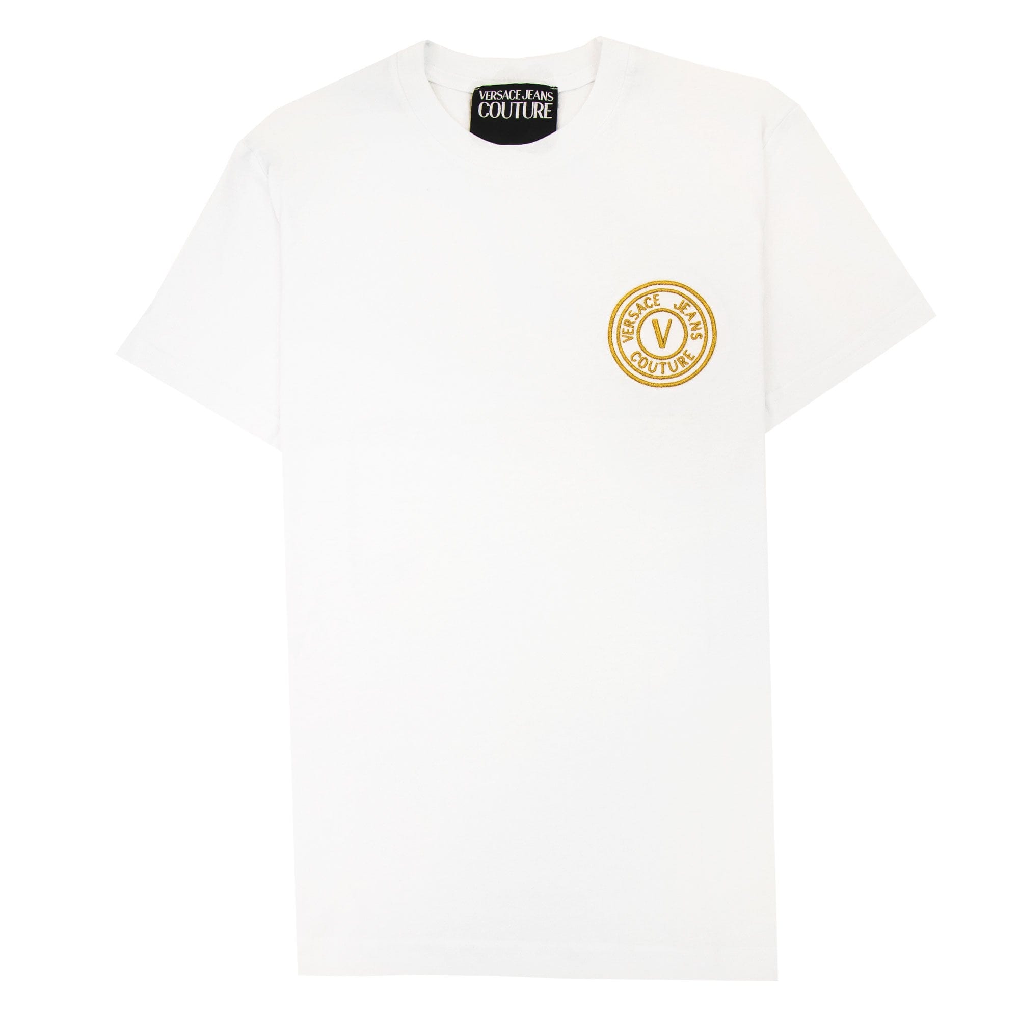 Versace Jeans Couture V Emblem T Shirt White/gold