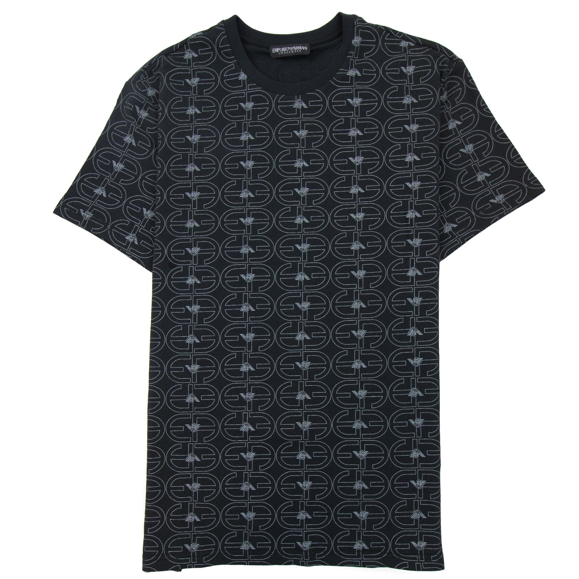Emporio Armani Logo Loungewear T Shirt Black
