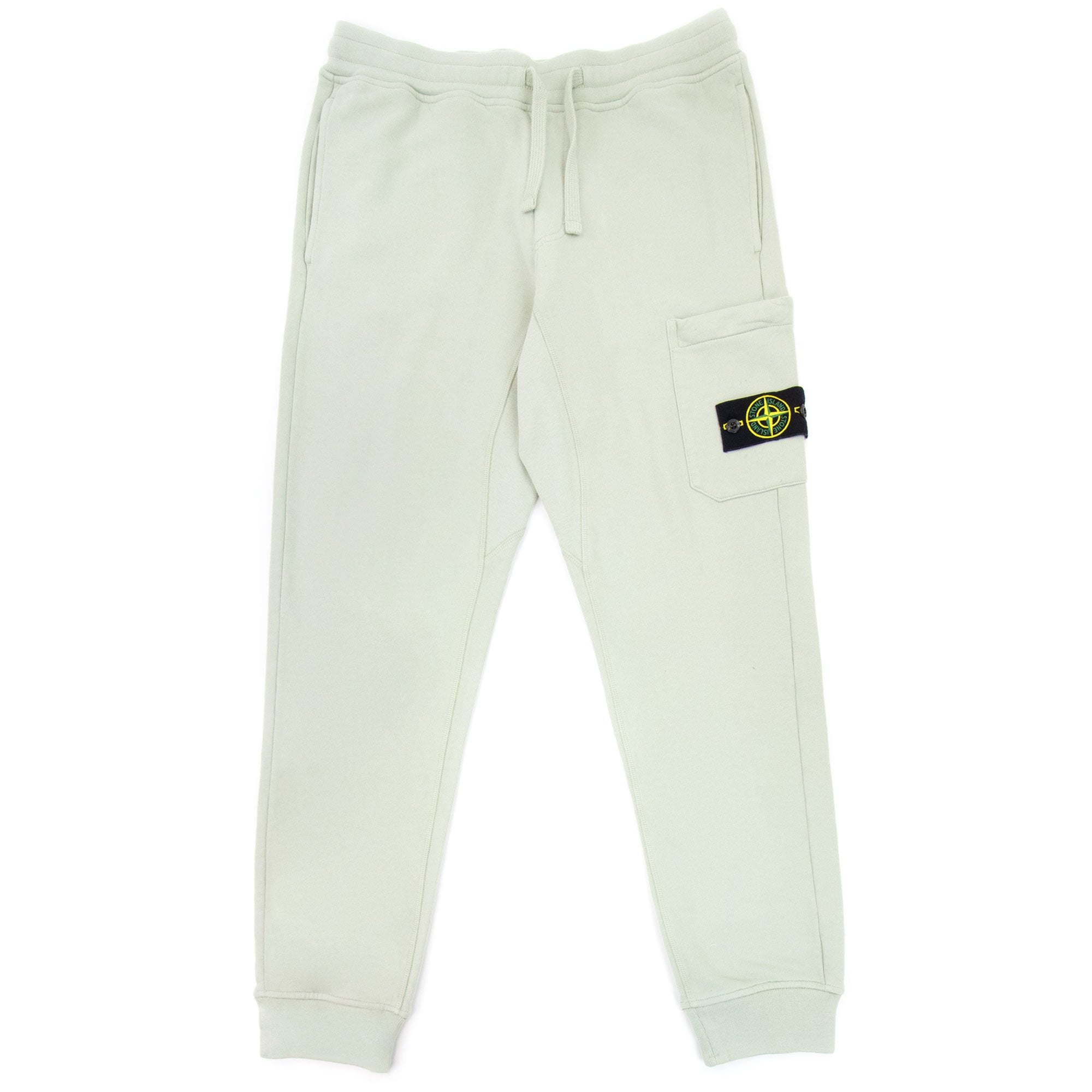 Stone Island 60351 Fleece Track Pants Light Green V0064