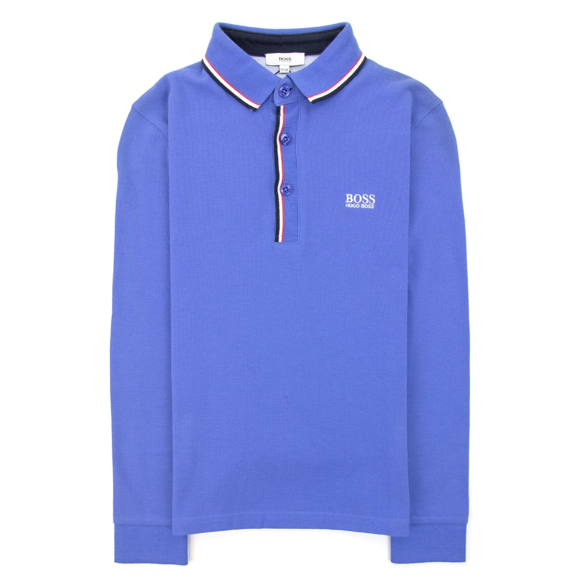 Hugo Boss Kids Twin Tipped L/s Polo Blue