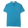 Stone Island Slim Fit Patch Polo Turquoise