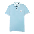 Stone Island Slim Fit Patch Polo Sky Blue V0041
