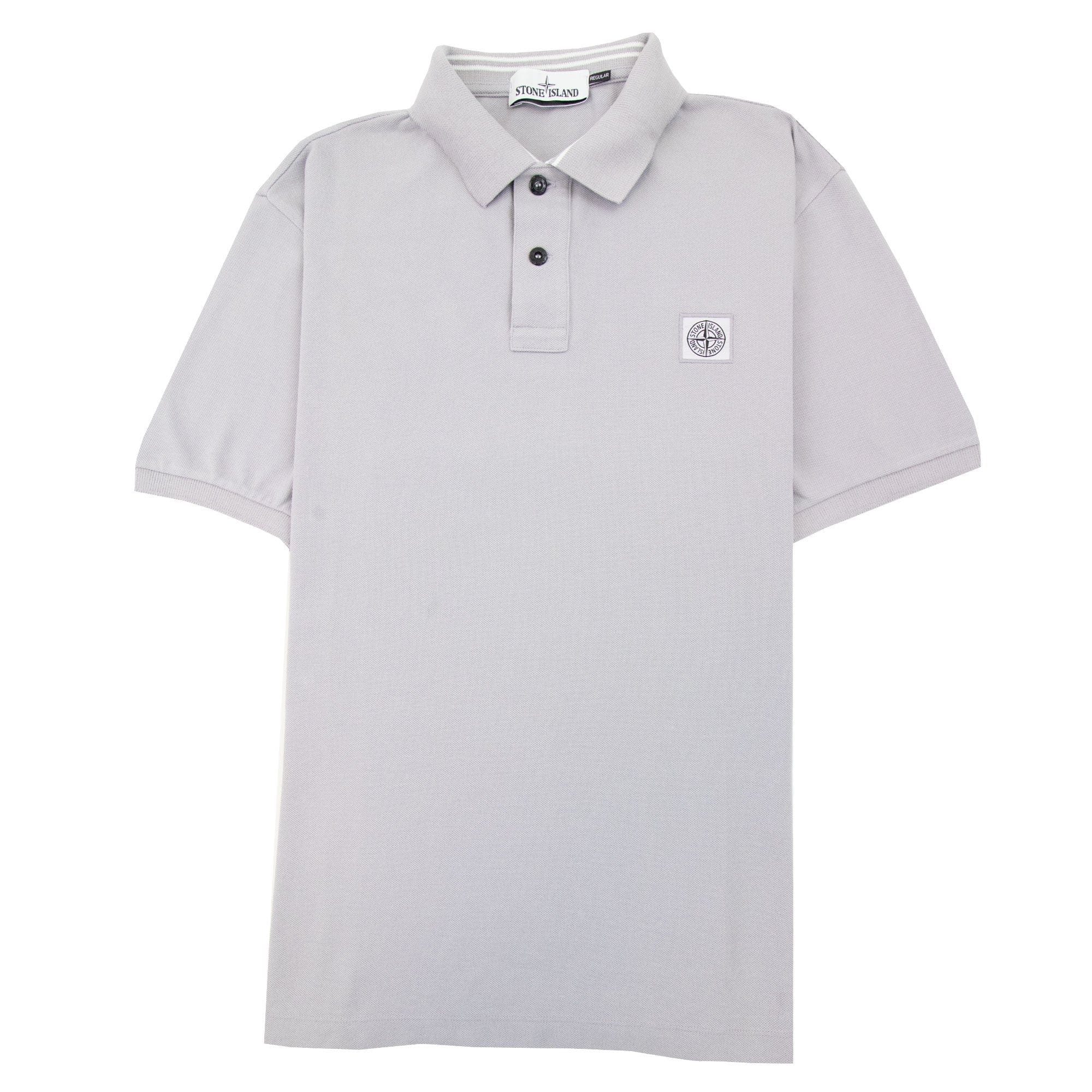 Stone Island Patch Logo Reg Fit Polo Lilac