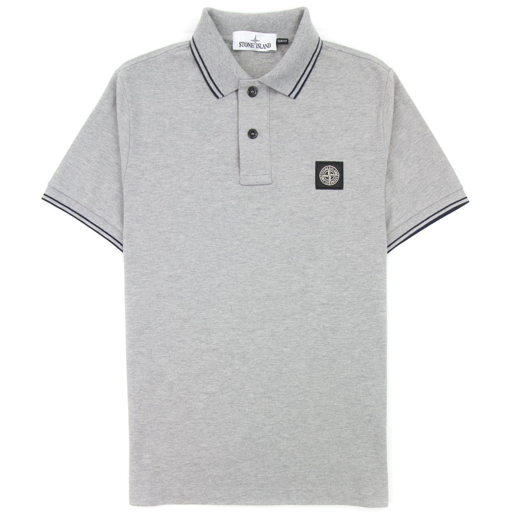 Stone Island Tip Polo Ss Light Grey V1064