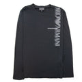 Emporio Armani Shadow Side Logo T Shirt Black JUL12