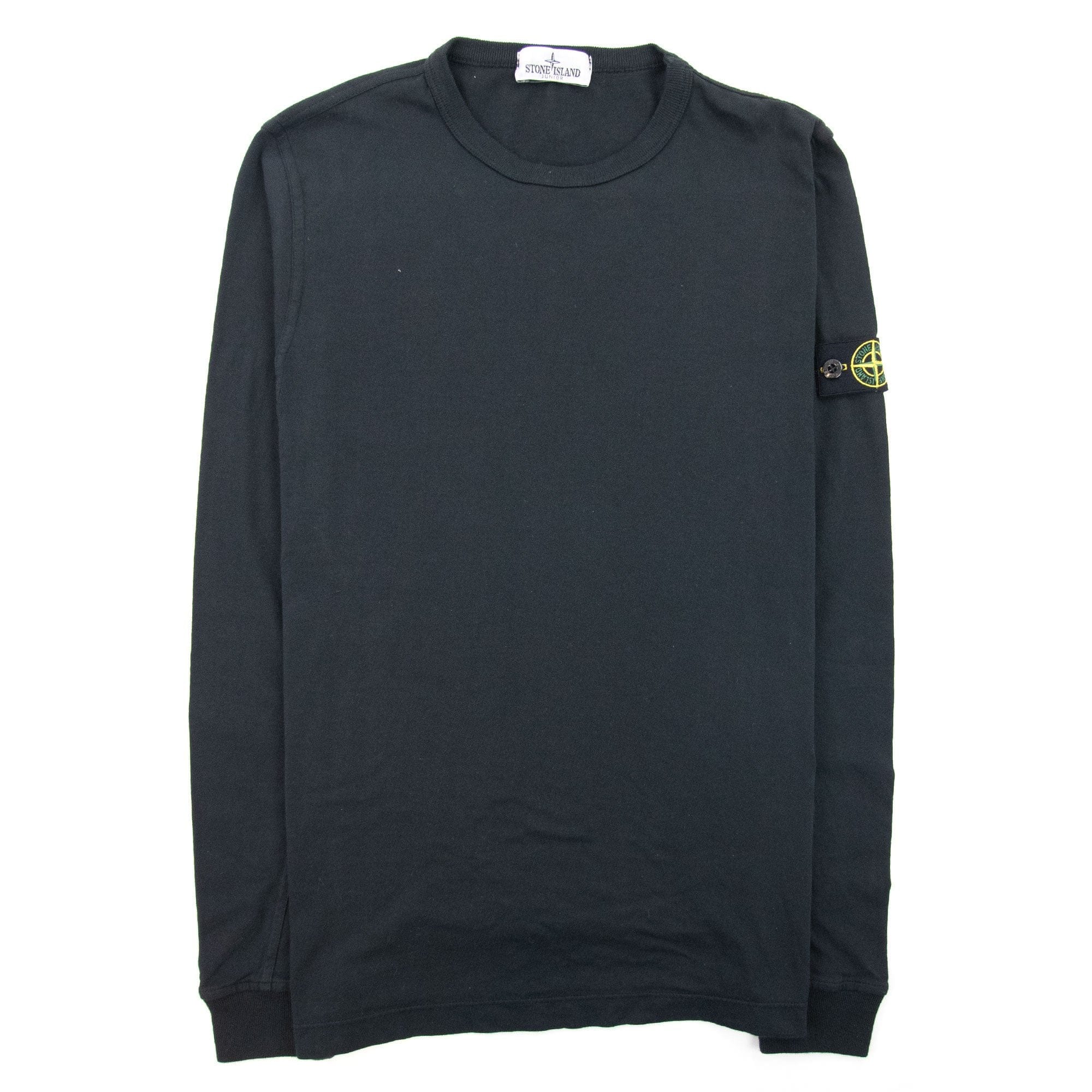 Stone Island Junior 20346 Long Sleeve T-shirt Black V0029