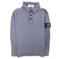 Stone Island Junior Arm Badge Long Sleeve Polo Dark Grey V0065
