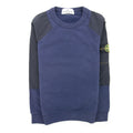 Stone Island Junior Nylon Metal Shoulder Sweater Blue V0028