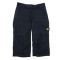 Stone Island Junior Badge Longwear Shorts Navy 888