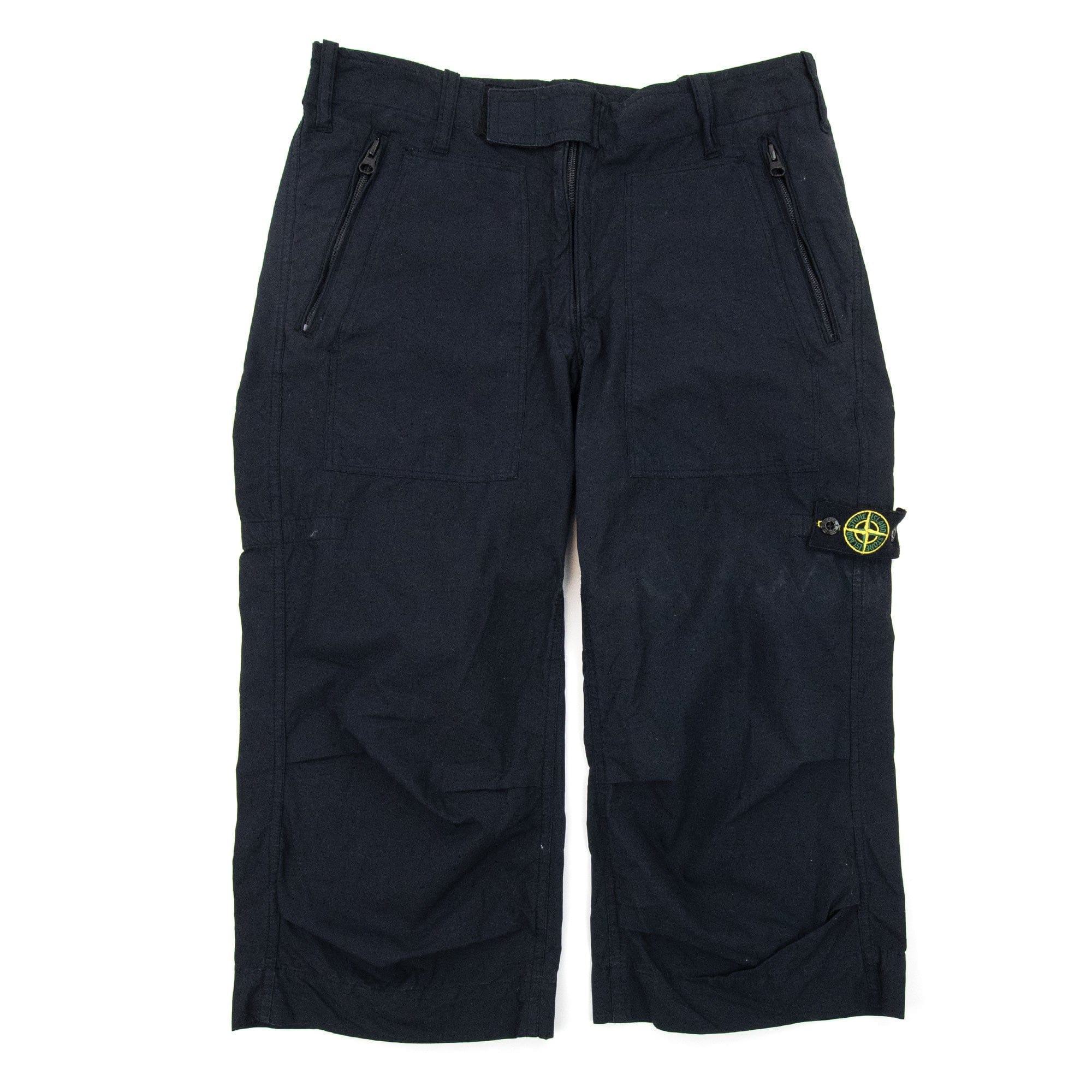 Stone Island Junior Badge Longwear Shorts Navy 888