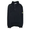 Stone Island Junior Arm Badge L/s Funnel Neck Polo Black V0029