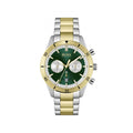 Hugo Boss Santiago Two Tone Green Watch Green