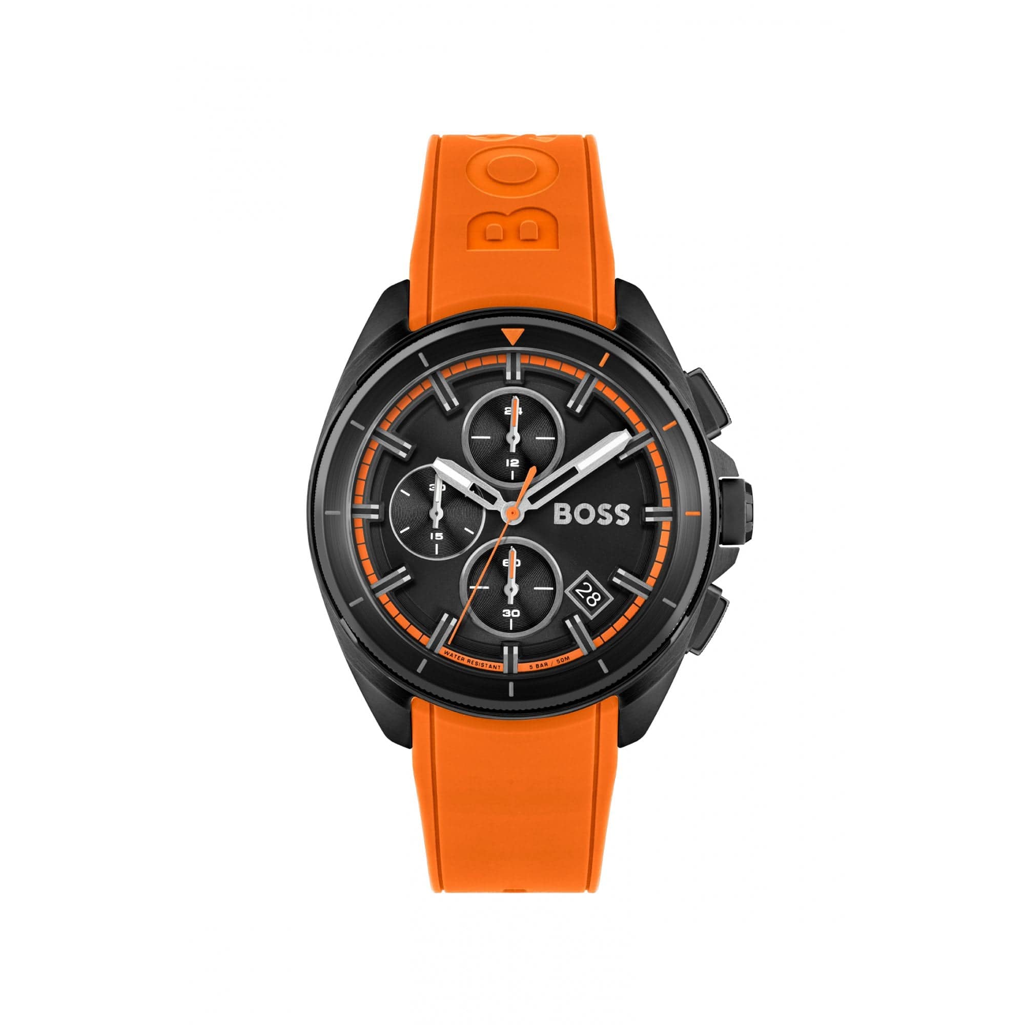 Hugo Boss Volane Rubber Strap Watch Black