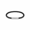 Hugo Boss Braided Leather Bracelet Black