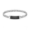 Hugo Boss Black Magnet Logo Bracelet Silver