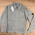 C.P. Company Corduroy Lens Overshirt in London Fog