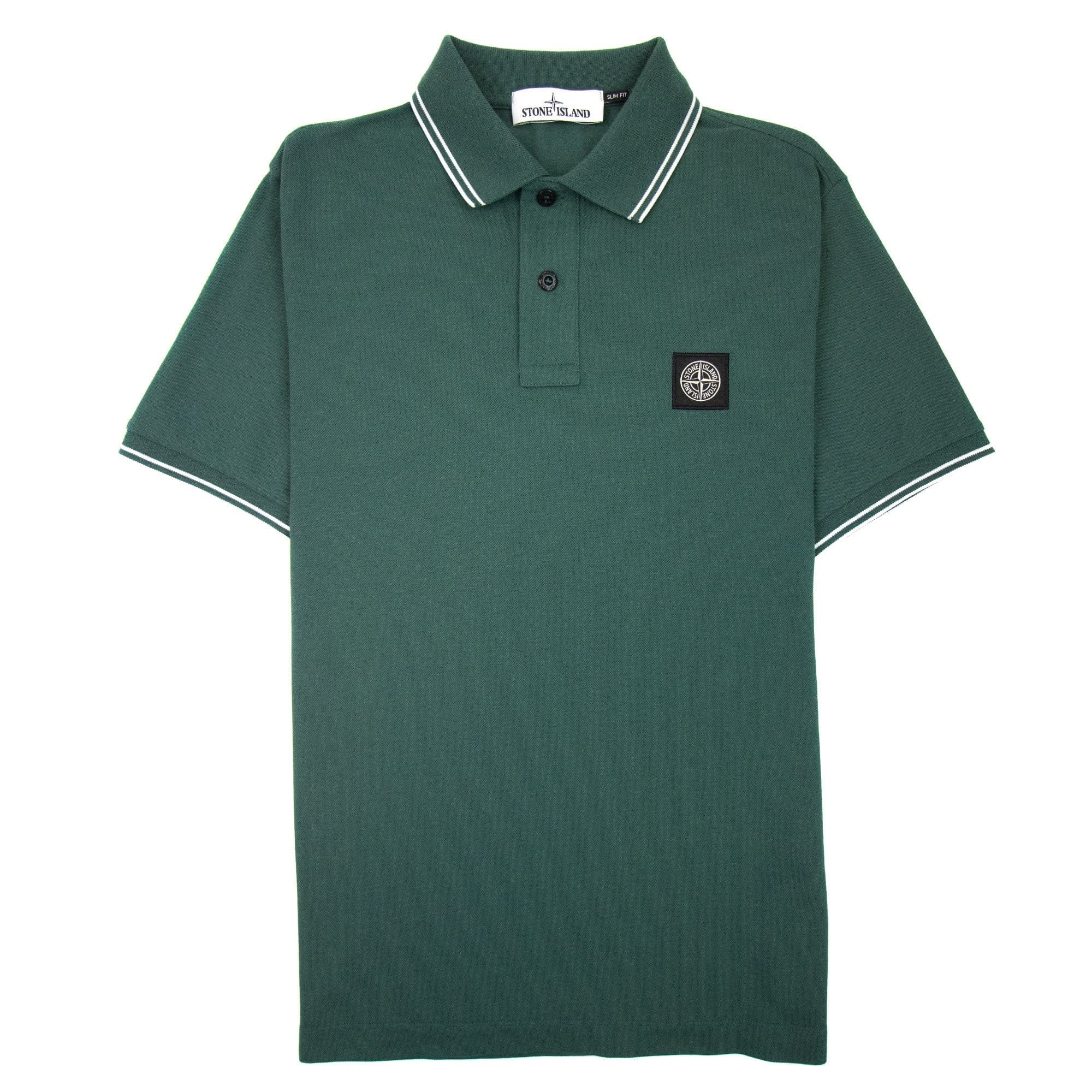 Stone Island 22s18 Slim Fit Polo Shirt Green V0057