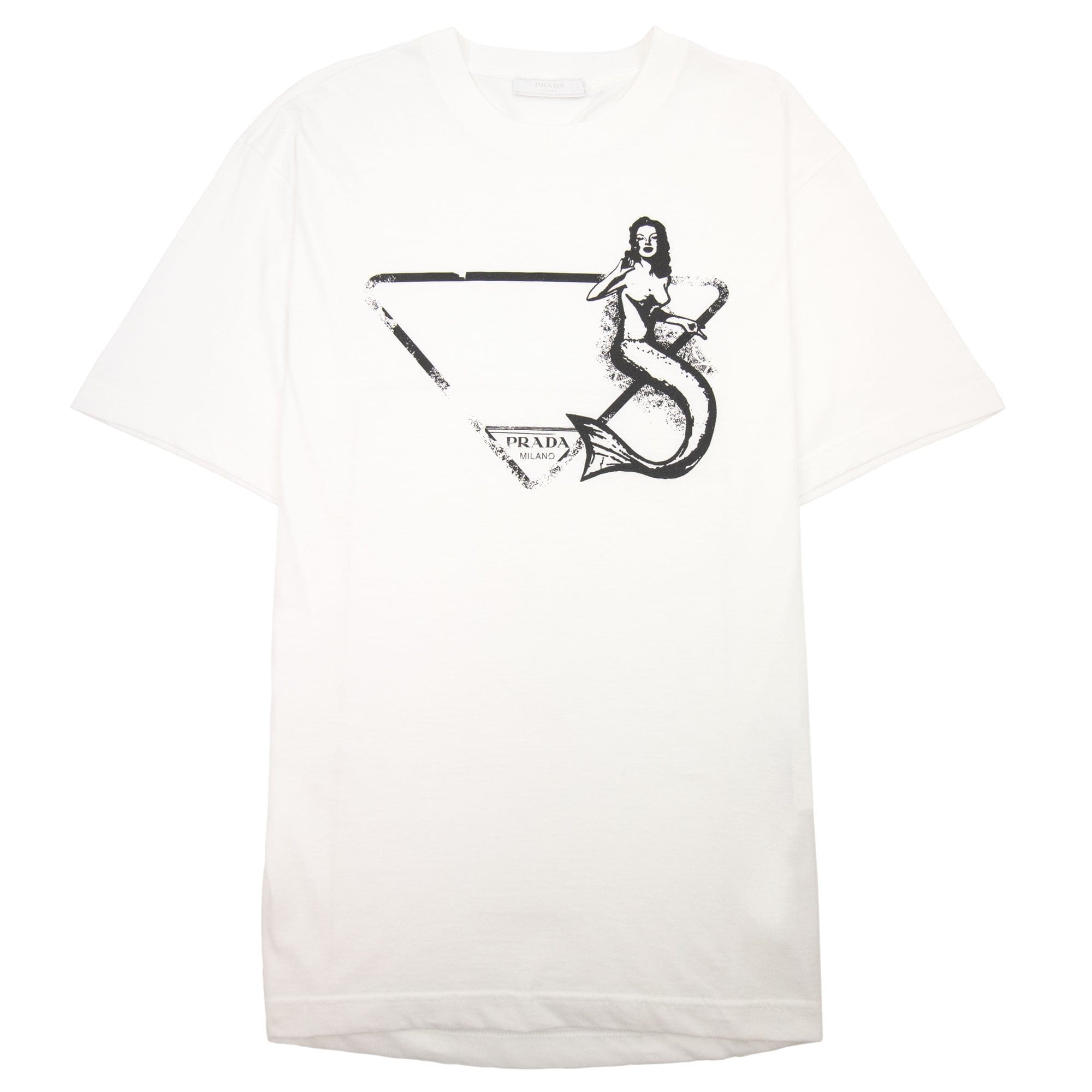 Prada Prada Mermaid Symbol T-shirt White