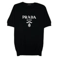 Prada Wool And Cashmere Crew T-shirt Black
