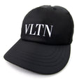 Valentino Vltn Nylon Baseball Cap Black