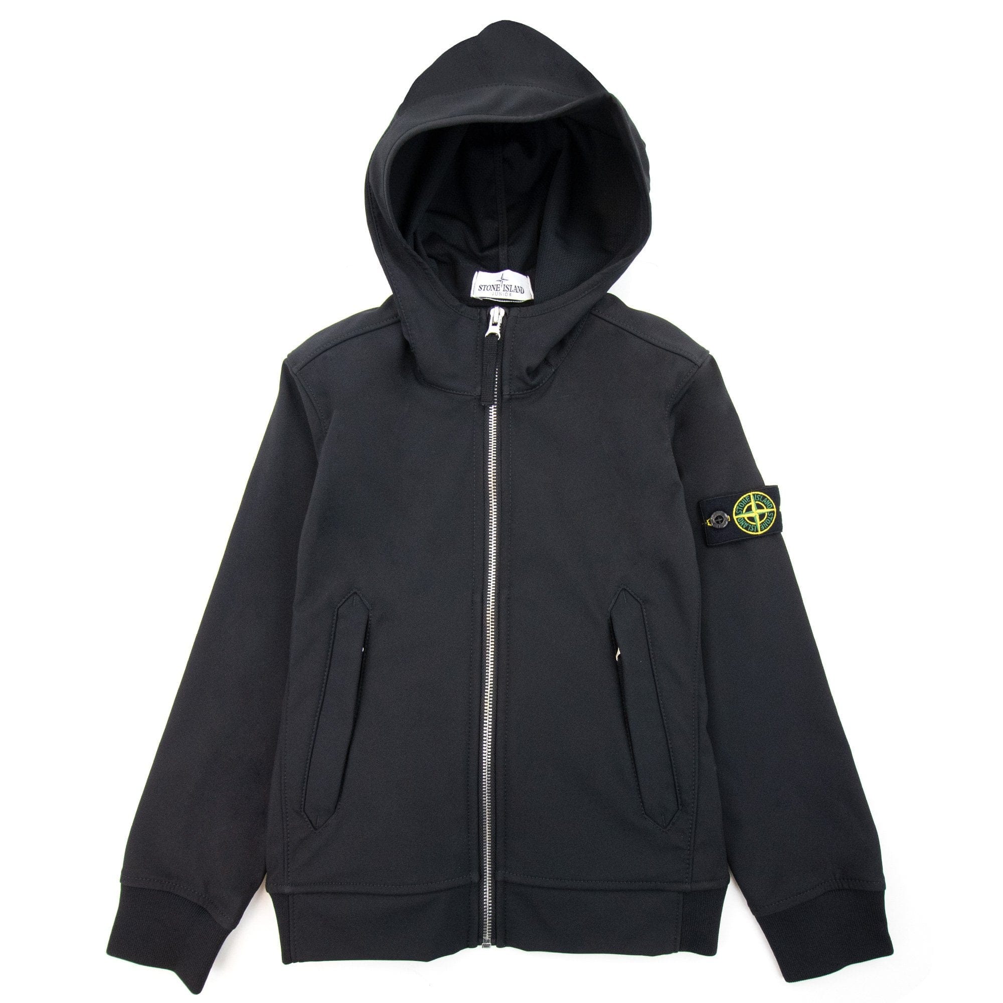 Stone Island Junior 640134 Light Soft Shell-r Jacket Black V0029