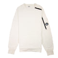 Cp Company Asymmetric Zip Sweatshirt White 112