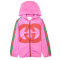 Gucci Junior Gg Interlocking Nylon Jacket Pink