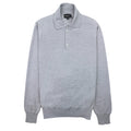 Emporio Armani Wool Knitted Long Sleeve Polo Grigio Grey
